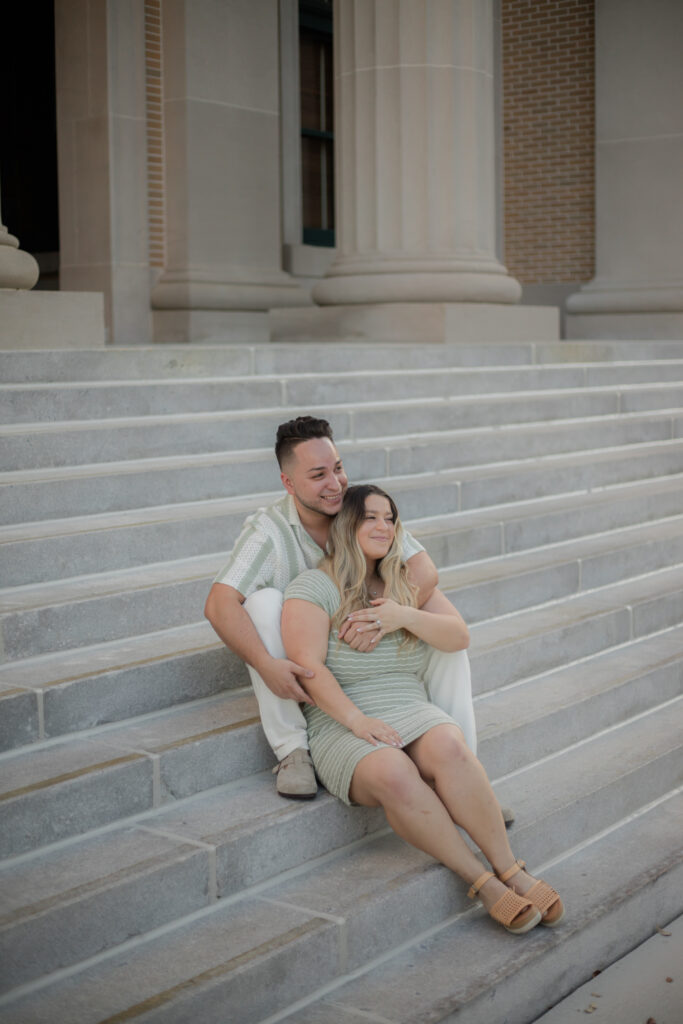 Fort Myers Engagement session: Couples having fun and cuddling. 